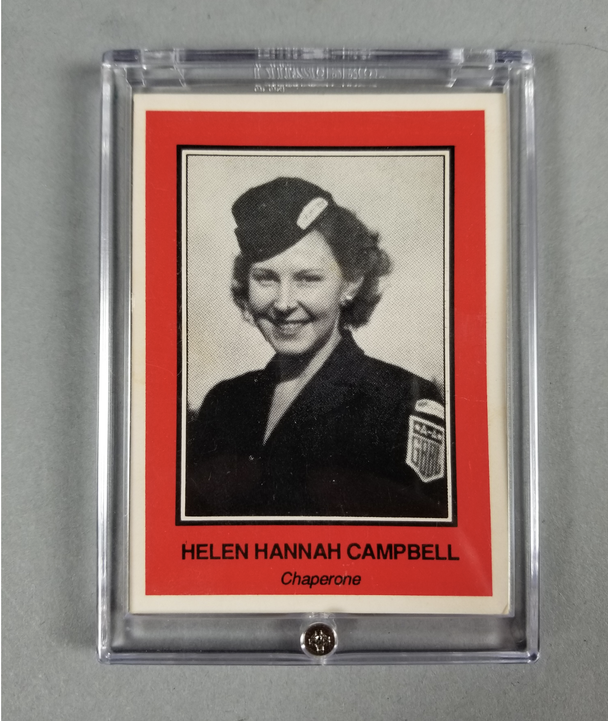 Helen Hannah Campbell baseball card (front)