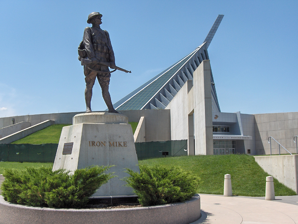 Iron Mike in front of the NMMC